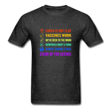 Vaccines work shirt Pro Vaccine TShirt Immunization Science T-Shirt Size S-6XL - heather black