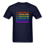 Vaccines work shirt Pro Vaccine TShirt Immunization Science T-Shirt Size S-6XL - navy
