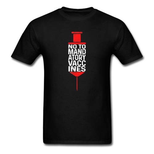 No to mandatory vaccines My Body My Choice Vaccine Anti Vax T-Shirt Size S-6XL - black