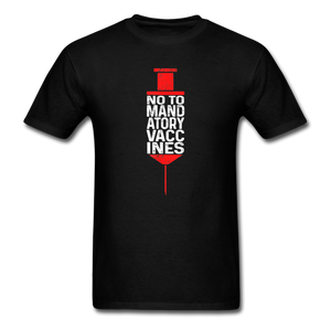 No to mandatory vaccines My Body My Choice Vaccine Anti Vax T-Shirt Size S-6XL - black