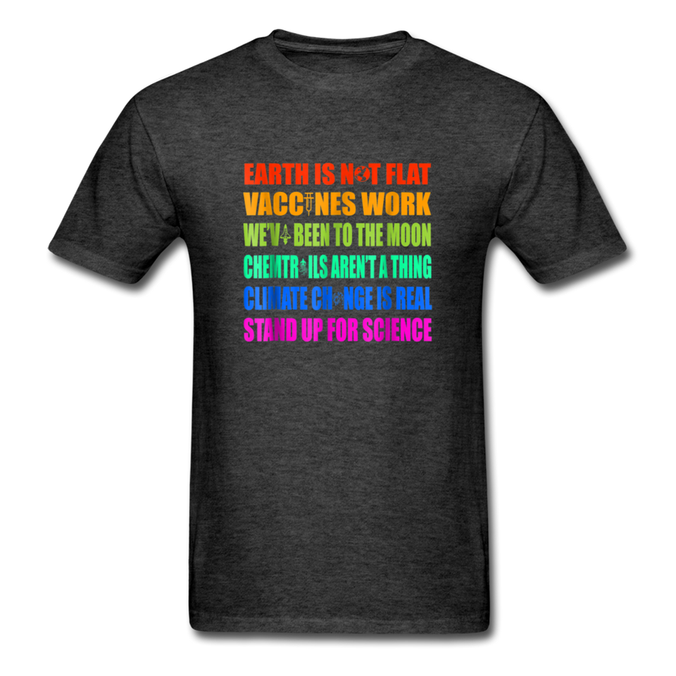 Vaccines work shirt Pro Vaccine TShirt Immunization Science T-Shirt Size S-6XL - heather black