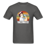 Funny Nurse Vaccinated Pro Vaccines T-Shirt - charcoal
