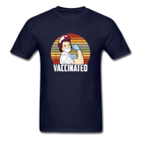 Funny Nurse Vaccinated Pro Vaccines T-Shirt - navy