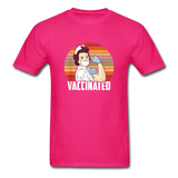 Funny Nurse Vaccinated Pro Vaccines T-Shirt - fuchsia