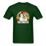Funny Nurse Vaccinated Pro Vaccines T-Shirt - forest green
