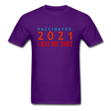 I Got My Shot Pro Vaccine Supporter Vaccinated 2021 T-Shirt - purple