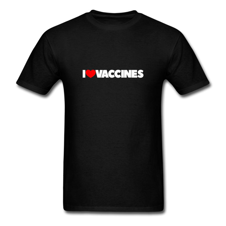 I Love Heart Vaccines T-Shirt - black