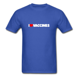 I Love Heart Vaccines T-Shirt - royal blue