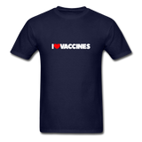 I Love Heart Vaccines T-Shirt - navy
