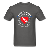 Lets Do Shots And Believe In Science support vaccinations T-Shirt - charcoal