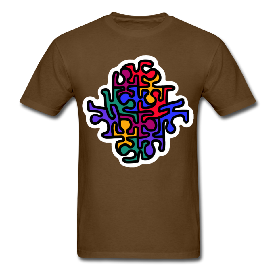 Keith Haring shirt Graphic Street Art T-Shirt - brown