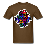 Keith Haring shirt Graphic Street Art T-Shirt - brown