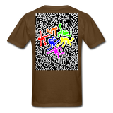 Keith Haring shirt Graphic Street Art T-Shirt - brown