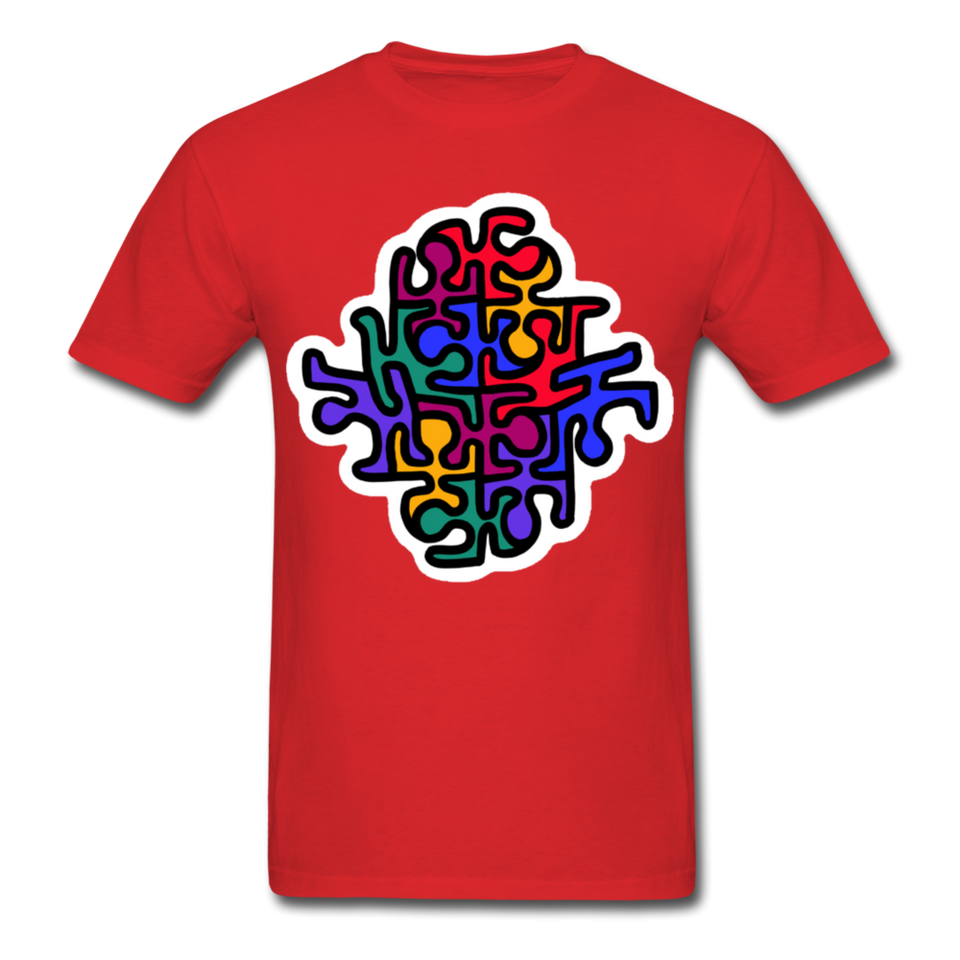 Keith Haring shirt Graphic Street Art T-Shirt - red