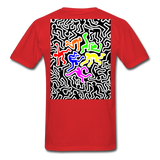 Keith Haring shirt Graphic Street Art T-Shirt - red