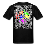 Keith Haring shirt Graphic Street Art T-Shirt - black