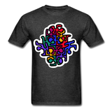 Keith Haring shirt Graphic Street Art T-Shirt - heather black