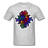 Keith Haring shirt Graphic Street Art T-Shirt - heather gray