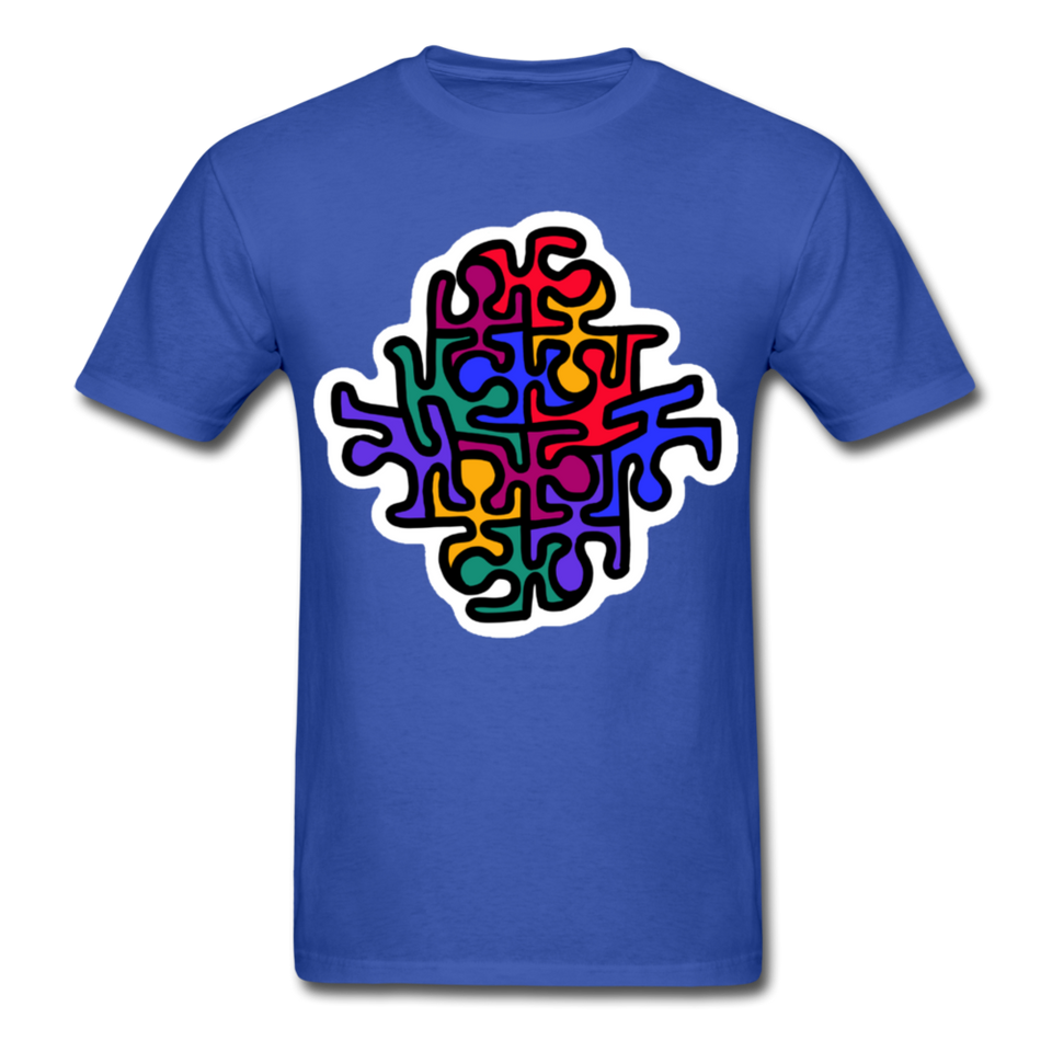 Keith Haring shirt Graphic Street Art T-Shirt - royal blue