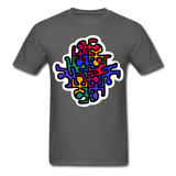 Keith Haring shirt Graphic Street Art T-Shirt - charcoal