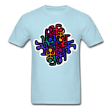 Keith Haring shirt Graphic Street Art T-Shirt - powder blue