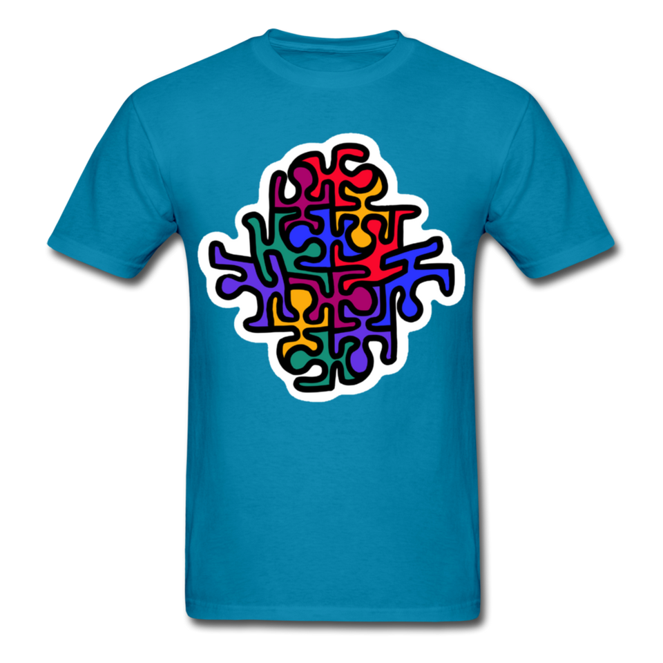 Keith Haring shirt Graphic Street Art T-Shirt - turquoise