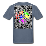Keith Haring shirt Graphic Street Art T-Shirt - denim