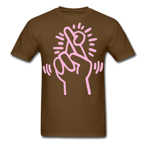 Keith Haring shirt Graphic Street Art T-Shirt - brown