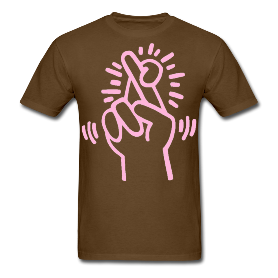 Keith Haring shirt Graphic Street Art T-Shirt - brown