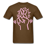 Keith Haring shirt Graphic Street Art T-Shirt - brown