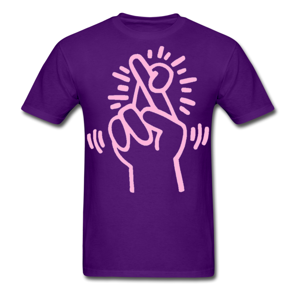 Keith Haring shirt Graphic Street Art T-Shirt - purple