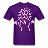 Keith Haring shirt Graphic Street Art T-Shirt - purple