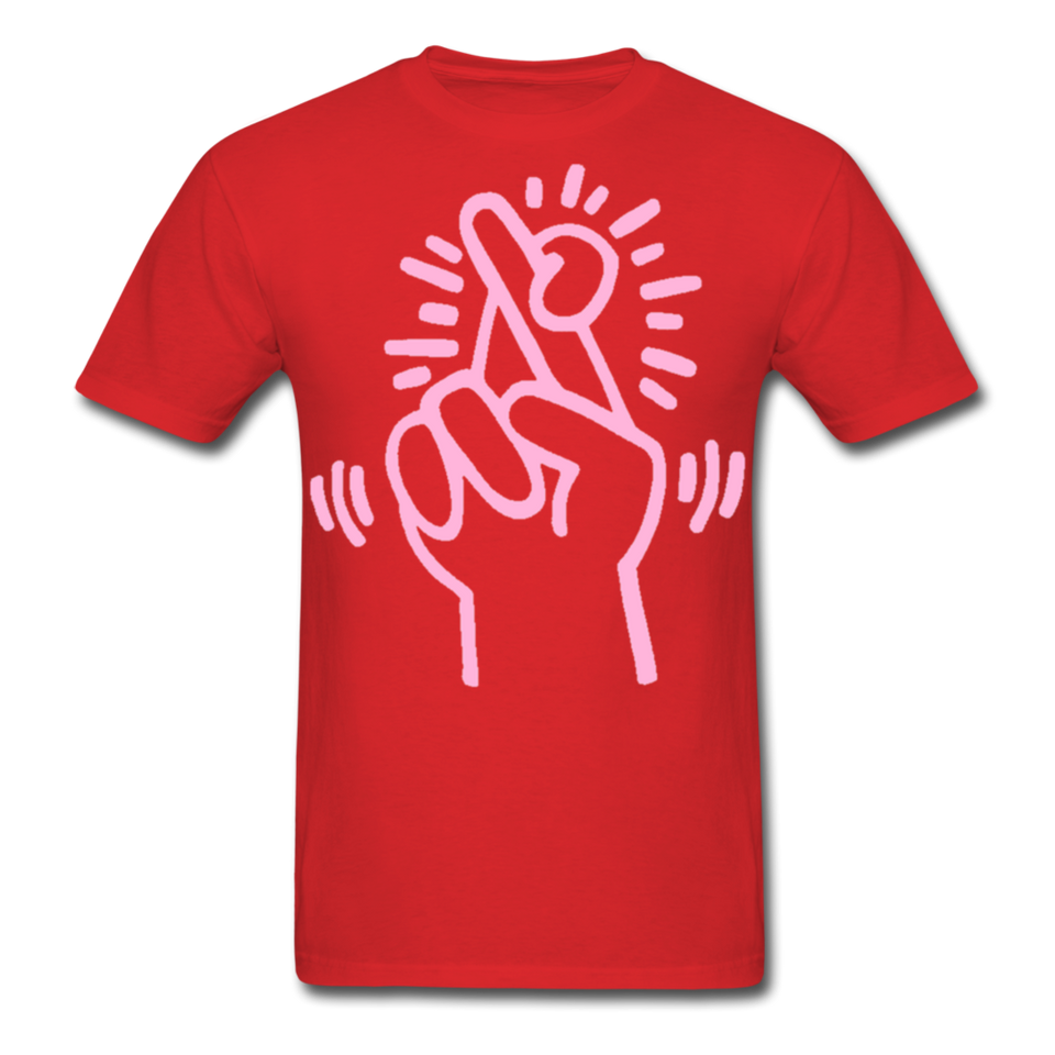 Keith Haring shirt Graphic Street Art T-Shirt - red