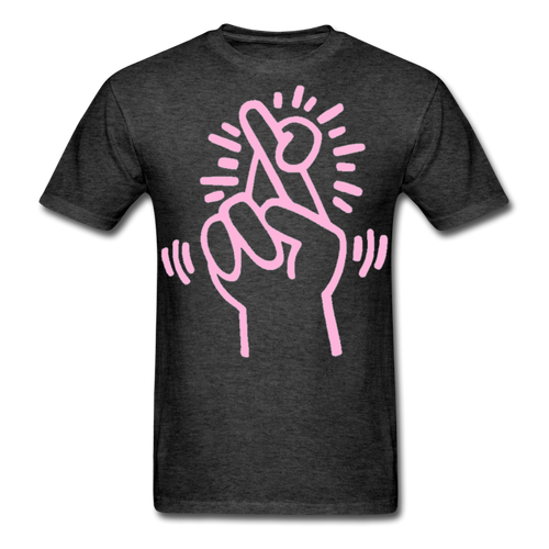 Keith Haring shirt Graphic Street Art T-Shirt - heather black