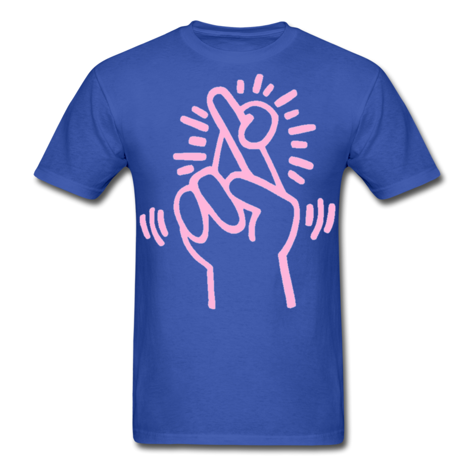 Keith Haring shirt Graphic Street Art T-Shirt - royal blue