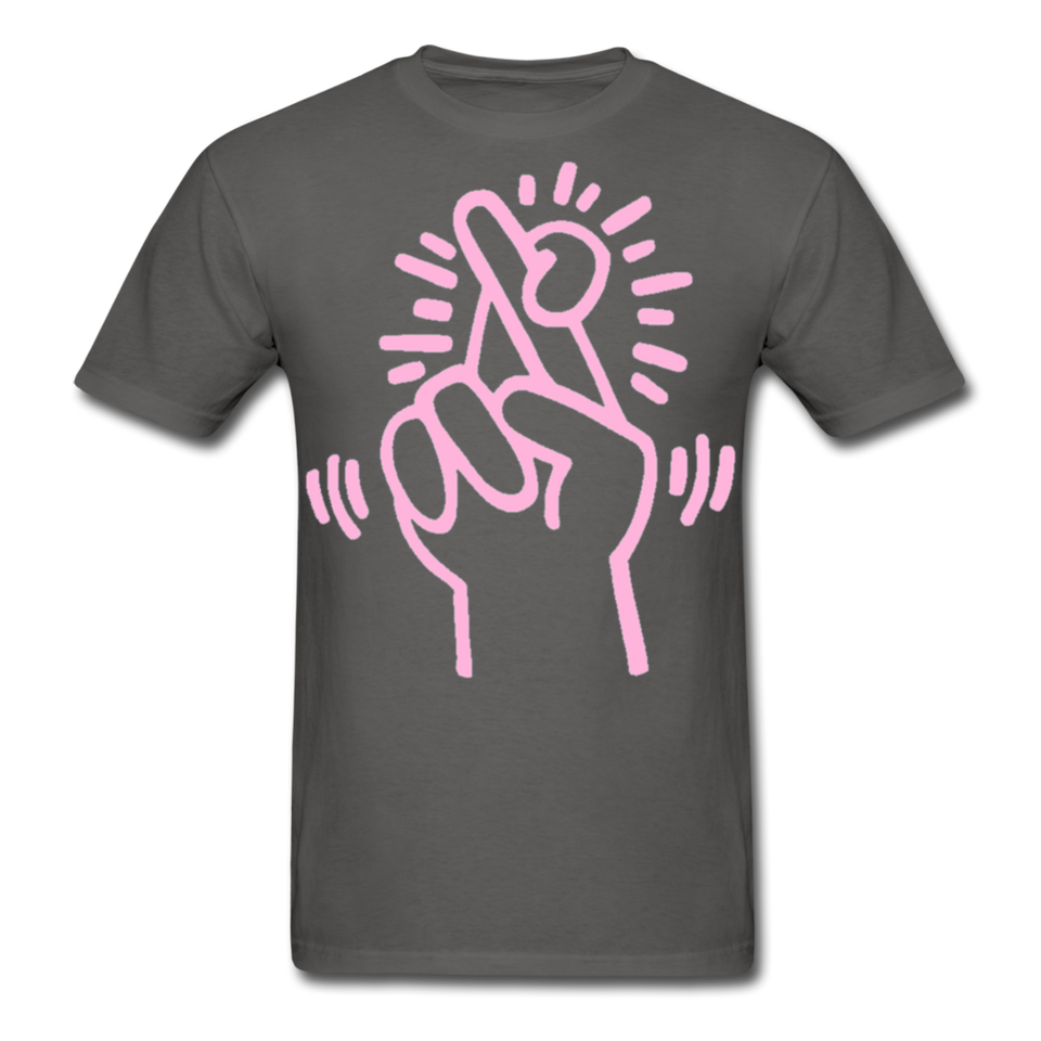Keith Haring shirt Graphic Street Art T-Shirt - charcoal