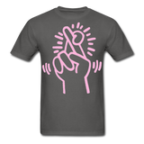 Keith Haring shirt Graphic Street Art T-Shirt - charcoal