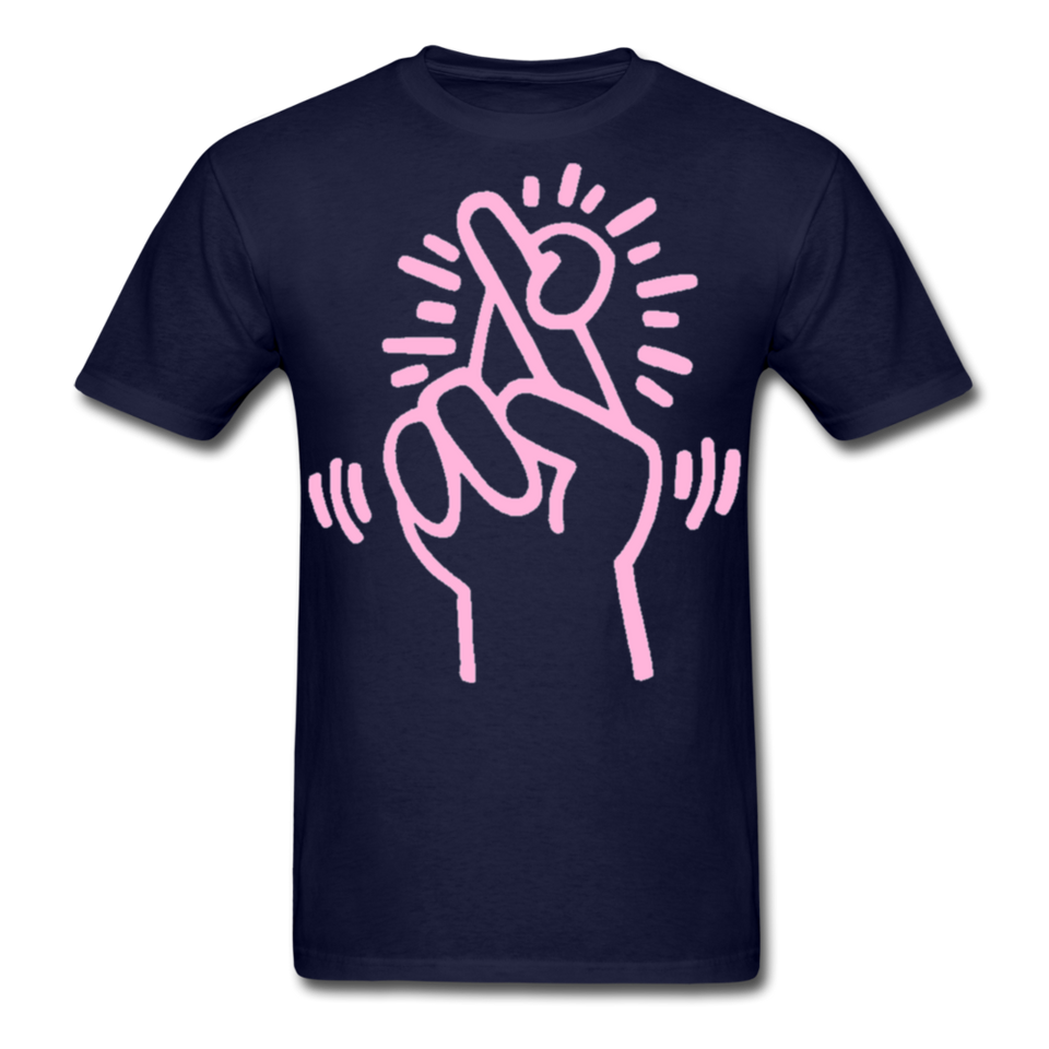 Keith Haring shirt Graphic Street Art T-Shirt - navy