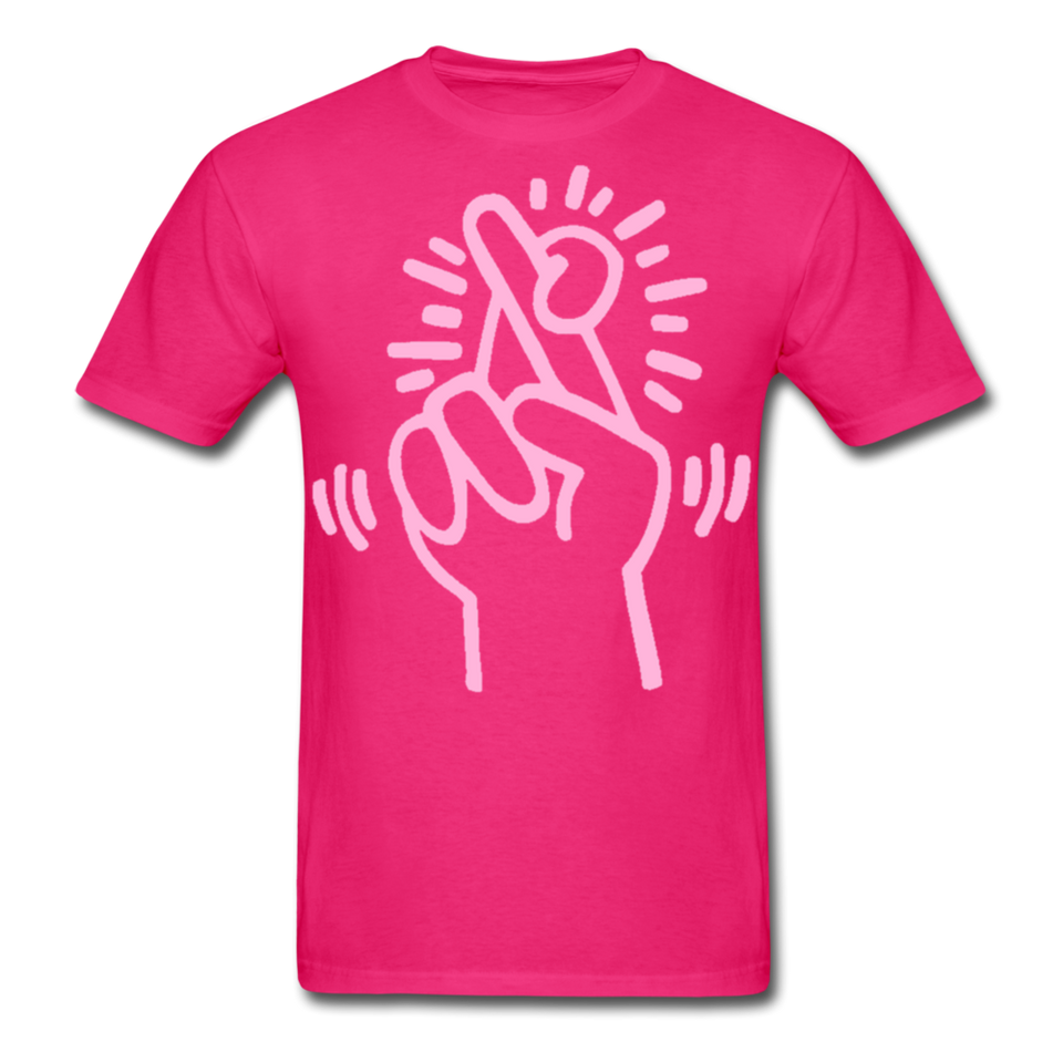 Keith Haring shirt Graphic Street Art T-Shirt - fuchsia
