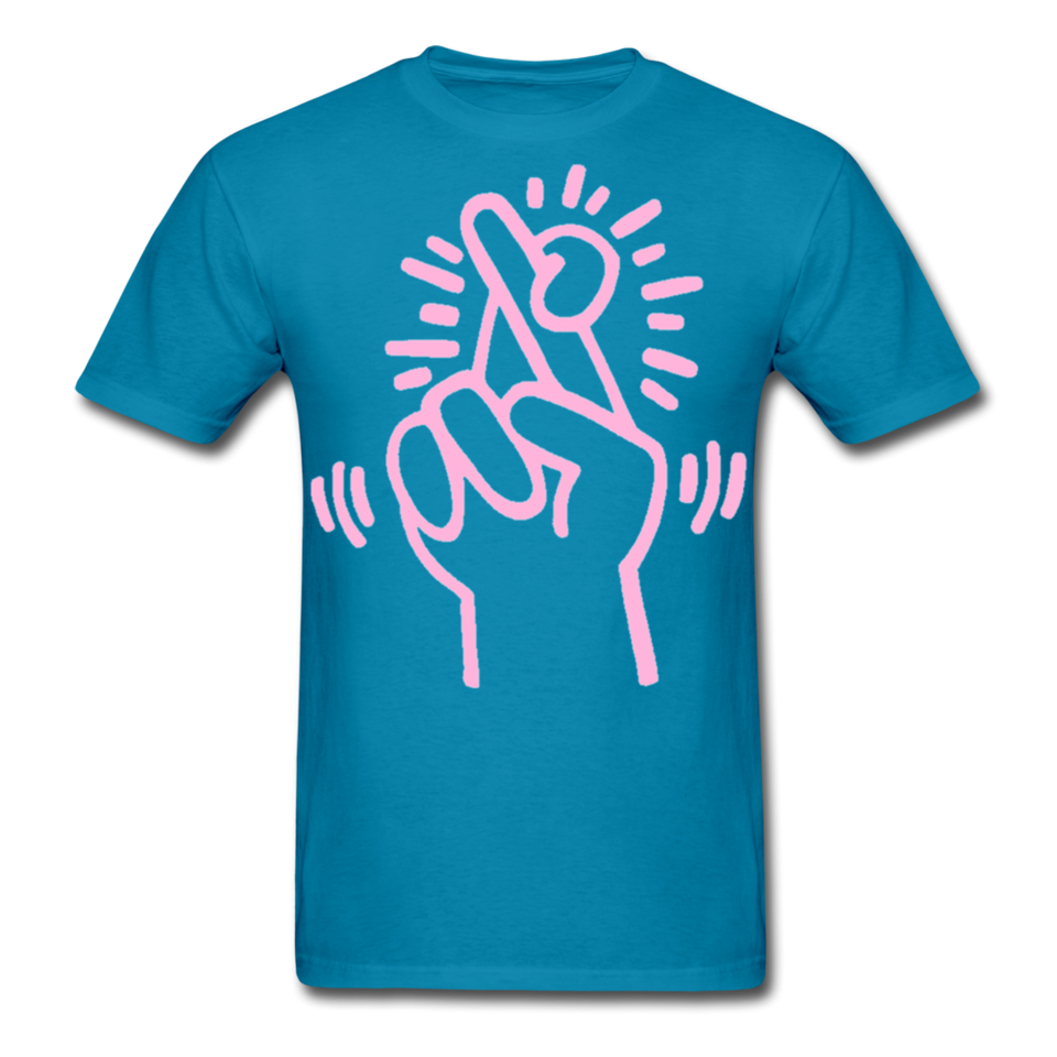 Keith Haring shirt Graphic Street Art T-Shirt - turquoise
