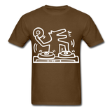 Keith Haring shirt Graphic DJ DOG Street Art T-Shirt Size S-6XL - brown