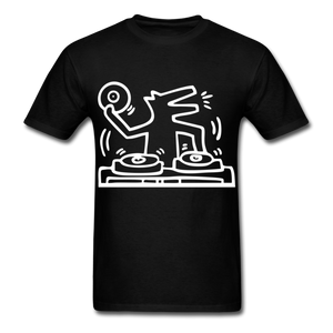 Keith Haring shirt Graphic DJ DOG Street Art T-Shirt Size S-6XL - black