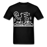 Keith Haring shirt Graphic DJ DOG Street Art T-Shirt Size S-6XL - black