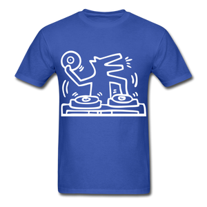 Keith Haring shirt Graphic DJ DOG Street Art T-Shirt Size S-6XL - royal blue