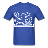 Keith Haring shirt Graphic DJ DOG Street Art T-Shirt Size S-6XL - royal blue