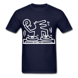 Keith Haring shirt Graphic DJ DOG Street Art T-Shirt Size S-6XL - navy