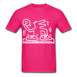 Keith Haring shirt Graphic DJ DOG Street Art T-Shirt Size S-6XL - fuchsia