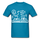 Keith Haring shirt Graphic DJ DOG Street Art T-Shirt Size S-6XL - turquoise