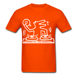Keith Haring shirt Graphic DJ DOG Street Art T-Shirt Size S-6XL - orange