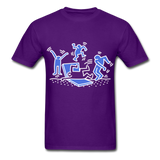 Keith Haring shirt Graphic Street Art T-Shirt Size S-6XL - purple